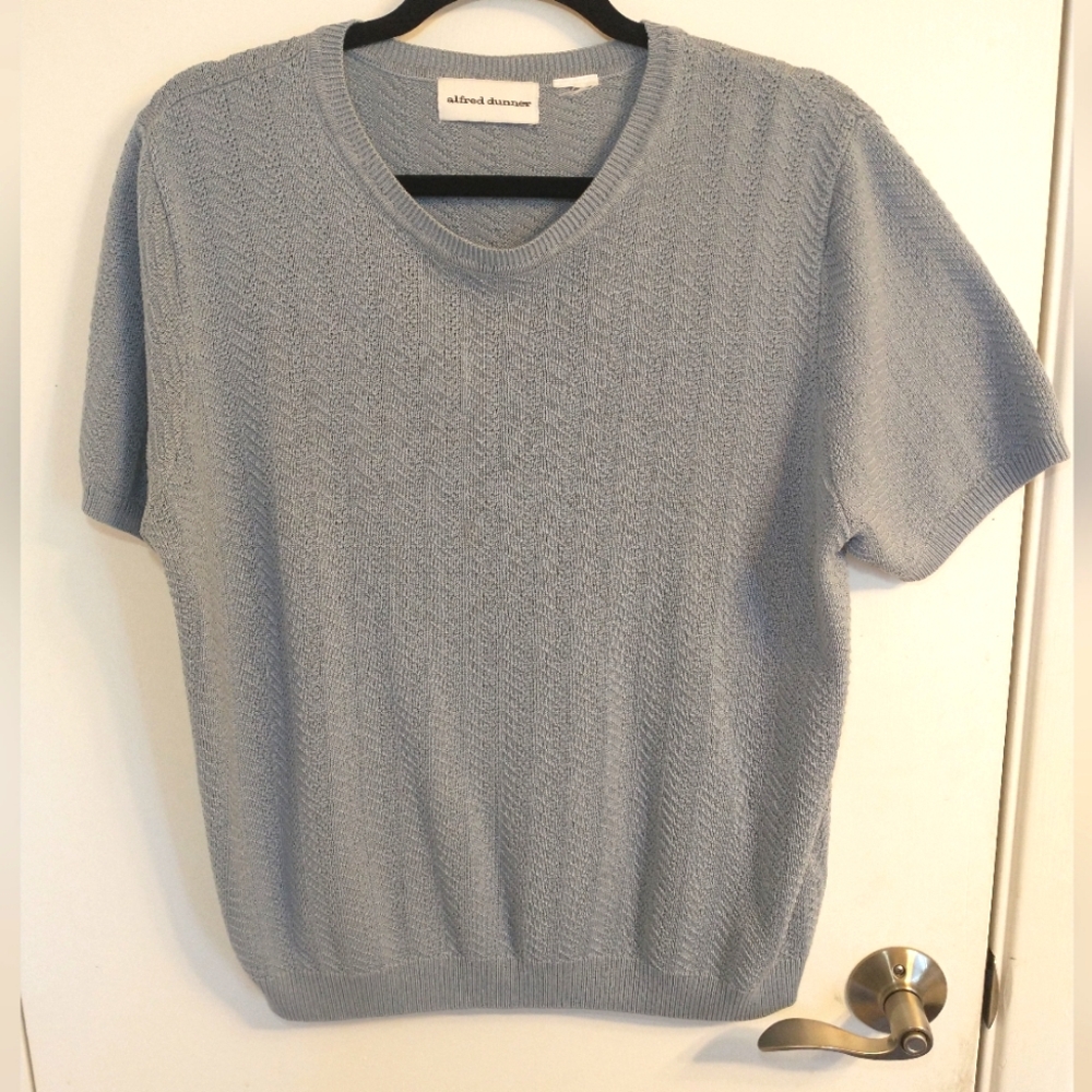 Alfred Dunner Periwinkle Blue Knit Blouse